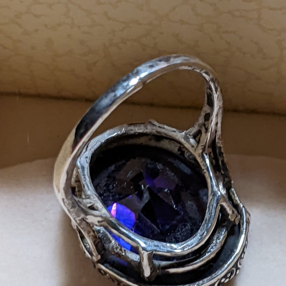 Excellent Price. Beautiful Violet Amethyst 6 carat Ring - Picture 4 of 5
